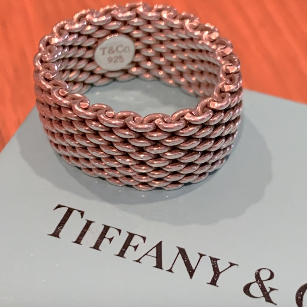 Authentic Tiffany & Co. Somerset Mesh Ring